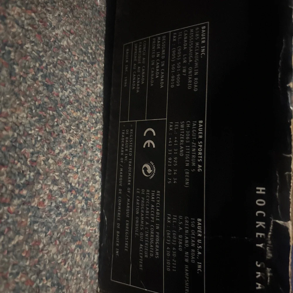 Bauer Black and Silver Hockey Skates - Picture 10 of 11